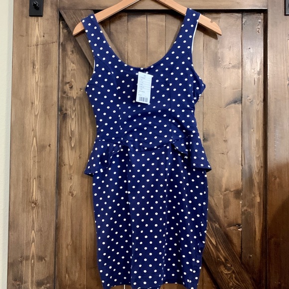 NWT Urban Outfitters polkadot bodycon dress - Picture 1 of 5